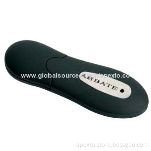 Black Plastic USB Flash Drive, Customized Packaging Types/Logos Accepted, 256MB to 32GB